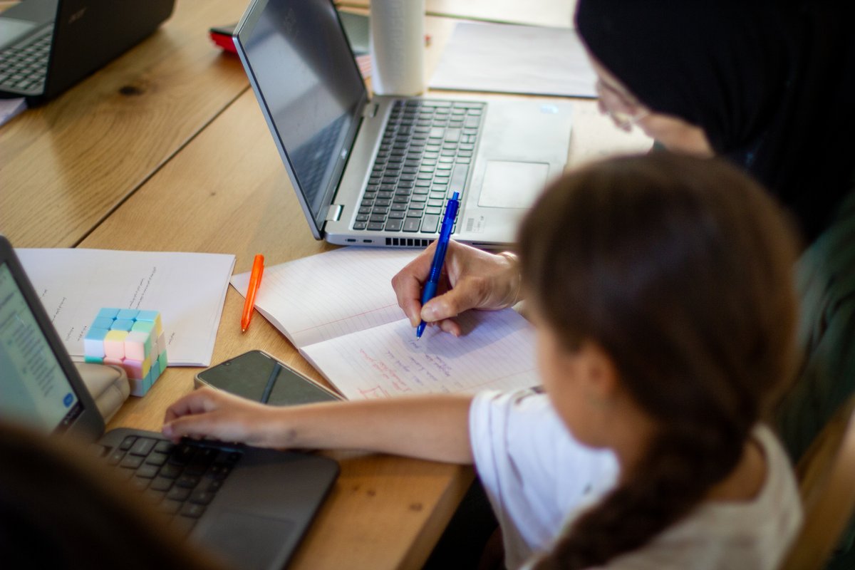 Buurt Bijles groep in actie